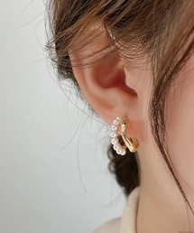 Liaa/メタル パールピアス A18287