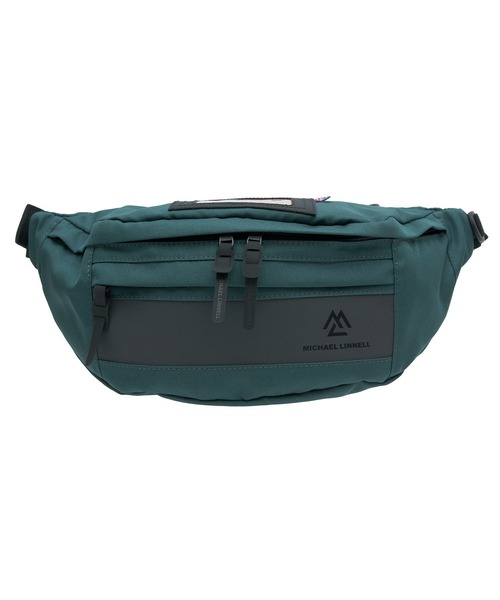 MICHAEL LINNELL（マイケル リンネル）の「【MICHAEL LINNELL/マイケルリンネル】Waist Bag　ウエストバッグ　ブラックのリフレクタープリント　高い撥水性（ボディバッグ/ウエストポーチ・メンズ・ベージュ/ブラック/ブルー・FREE）」の6枚目の写真