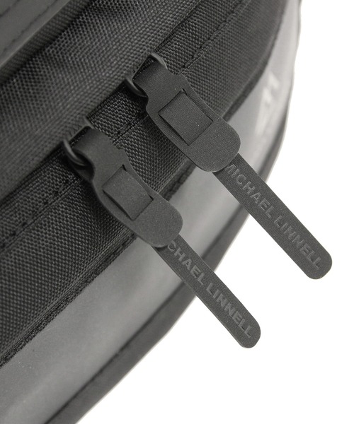 MICHAEL LINNELL（マイケル リンネル）の「【MICHAEL LINNELL/マイケルリンネル】Waist Bag　ウエストバッグ　ブラックのリフレクタープリント　高い撥水性（ボディバッグ/ウエストポーチ・メンズ・ベージュ/ブラック/ブルー・FREE）」の18枚目の写真