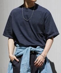 Yonetomi（ヨネトミ）の「【米富繊維 / Yonetomi】別注 ガーメントダイ BORDER Tシャツ（Tシャツ/カットソー・メンズ）」