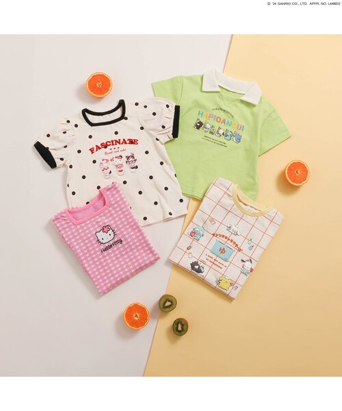 sanrio（サンリオ）の「サンリオキャラクターズパフスリーブTシャツ（Tシャツ/カットソー・キッズ・ピンク/ドット・90/100/110/120/80/130/140）」の4枚目の写真