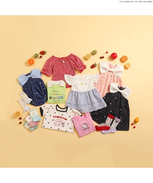 sanrio（サンリオ）の「サンリオキャラクターズパフスリーブTシャツ（Tシャツ/カットソー・キッズ・ピンク/ドット・90/100/110/120/80/130/140）」の6枚目の写真