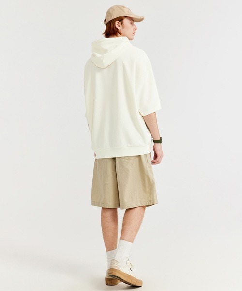 Ressaca(レサーカ)の「オーバーサイズ ワッフルフード付きTシャツ プルオーバーパーカー(パーカー・メンズ・ブラック/ブラウン/ホワイト・M/L/XL)」の17枚目の写真