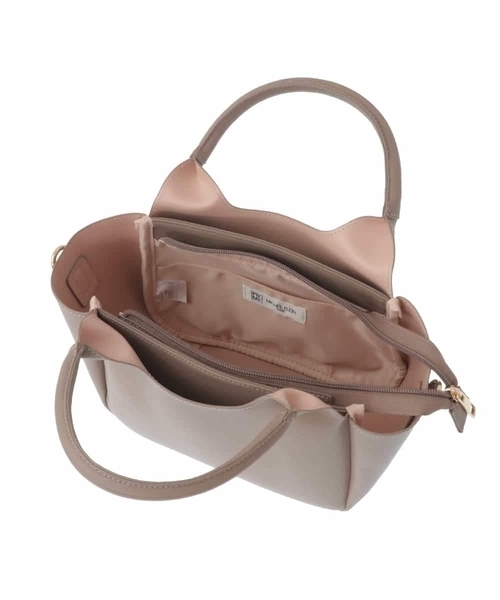 【セール】[2WAY]フェイクレザーミニトートバッグ（トートバッグ）｜MK MICHEL KLEIN（エムケーミッシェルクラン）