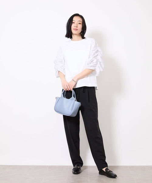 【セール】[2WAY]フェイクレザーミニトートバッグ（トートバッグ）｜MK MICHEL KLEIN（エムケーミッシェルクラン）