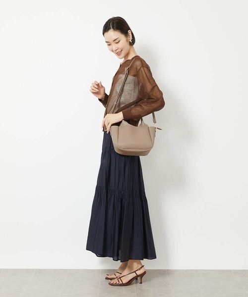 【セール】[2WAY]フェイクレザーミニトートバッグ（トートバッグ）｜MK MICHEL KLEIN（エムケーミッシェルクラン）