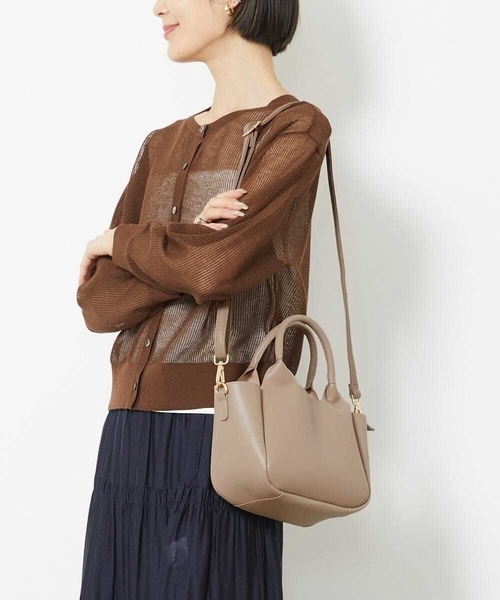 【セール】[2WAY]フェイクレザーミニトートバッグ（トートバッグ）｜MK MICHEL KLEIN（エムケーミッシェルクラン）