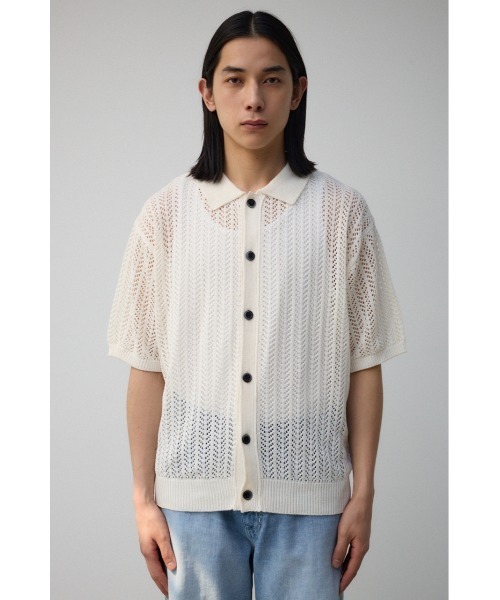 AZUL by moussy（アズールバイマウジー）の「ポロエリシアーシャツ（シャツ/ブラウス・メンズ・ダークグリーン/ブラック/アイボリー・FREE）」の7枚目の写真