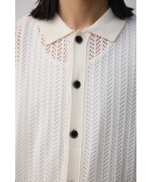 AZUL by moussy（アズールバイマウジー）の「ポロエリシアーシャツ（シャツ/ブラウス・メンズ・ダークグリーン/ブラック/アイボリー・FREE）」の10枚目の写真