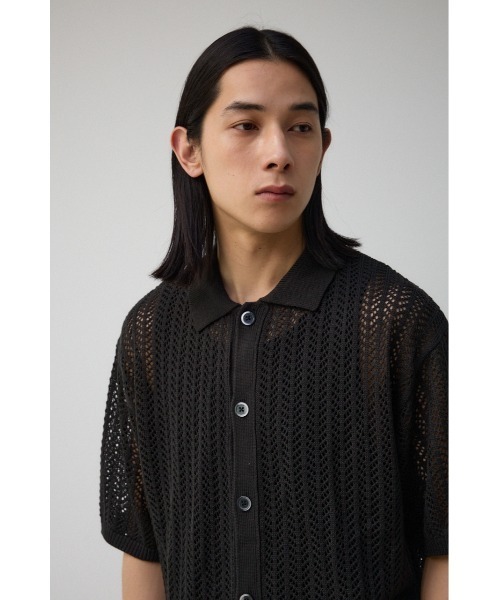 AZUL by moussy（アズールバイマウジー）の「ポロエリシアーシャツ（シャツ/ブラウス・メンズ・ダークグリーン/ブラック/アイボリー・FREE）」の14枚目の写真