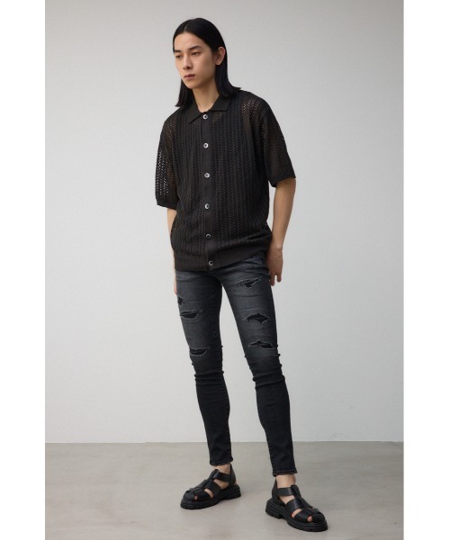 AZUL by moussy（アズールバイマウジー）の「ポロエリシアーシャツ（シャツ/ブラウス・メンズ・ダークグリーン/ブラック/アイボリー・FREE）」の16枚目の写真