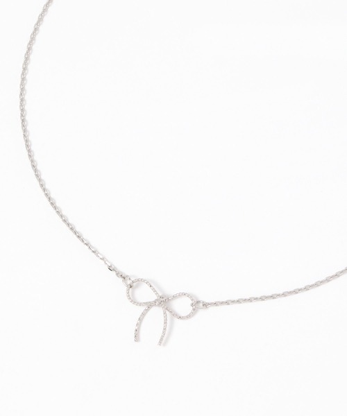 BAYFLOW（ベイフロー）の「リボントップネックレス（ネックレス・レディース・シルバー/ゴールド・FREE）」の2枚目の写真