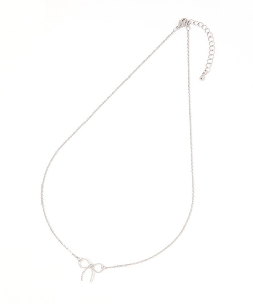BAYFLOW（ベイフロー）の「リボントップネックレス（ネックレス・レディース・シルバー/ゴールド・FREE）」の3枚目の写真