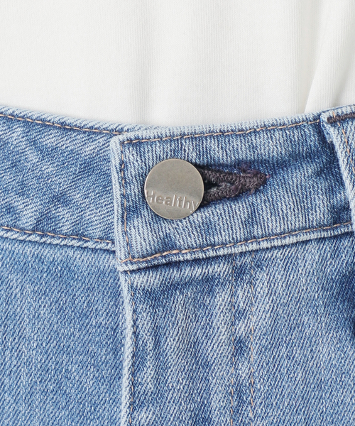 SLOBE IENA(スローブイエナ)の「Healthy DENIM / ヘルシーデニム ワイドデニム H87230503(デニムパンツ・レディース・サックスブルー・25/24/23)」の3枚目の写真