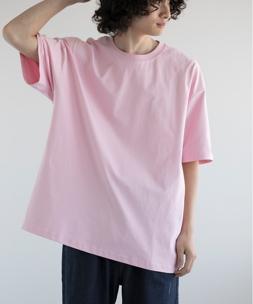 aimoha(アイモハ)の「aimoha men SORONA BLEND REFRESH TEE (SS)(Tシャツ/カットソー・メンズ・ブルー/パープル/ピンク・XX-LARGE/XXX-LARGE/XXXX-LARGE)」の2枚目の写真