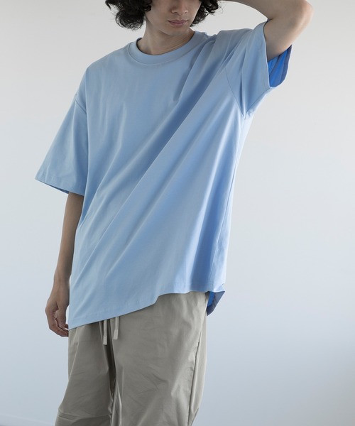 aimoha(アイモハ)の「aimoha men SORONA BLEND REFRESH TEE (SS)(Tシャツ/カットソー・メンズ・ブルー/パープル/ピンク・XX-LARGE/XXX-LARGE/XXXX-LARGE)」の9枚目の写真