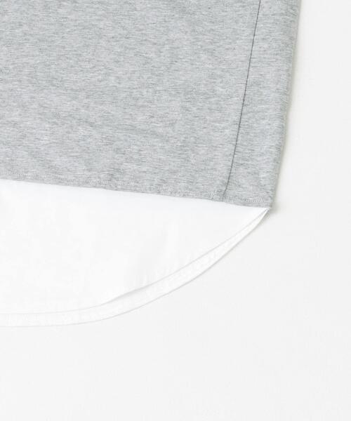 ITEMS URBANRESEARCH(アイテムズ アーバンリサーチ)の「接触冷感TC天竺 布帛キリカエTシャツ(Tシャツ/カットソー・メンズ・ブラック/グレー系その他/ベージュ/チャコールグレー・LARGE/MEDIUM)」の6枚目の写真