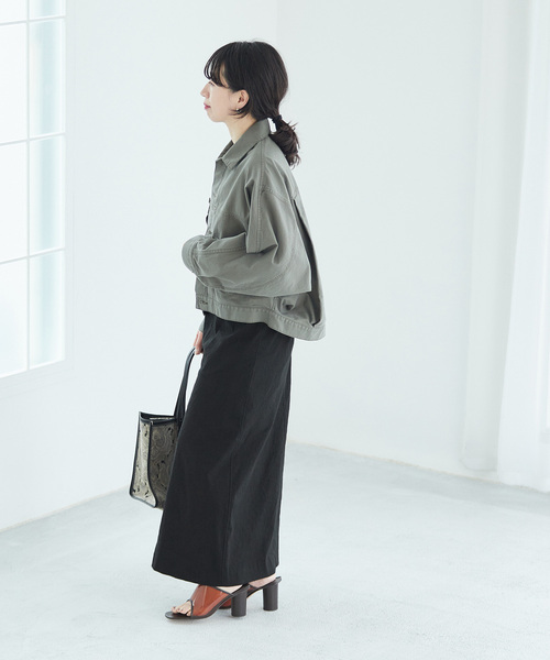 journal standard L'essage(ジャーナルスタンダードレサージュ)の「《追加2》バイオリネンストレッチタイトスカート(スカート・レディース・ブラウン/レッド/ベージュ/ブラック・36/38)」の12枚目の写真