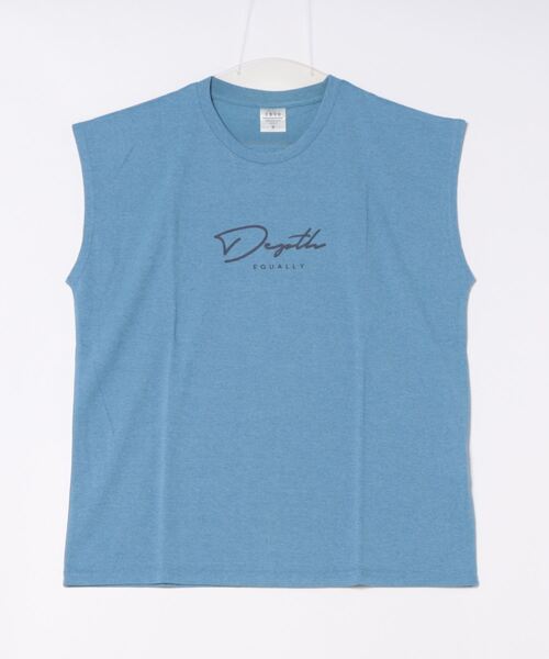 GGD SELECT(ジージーディー セレクト)の「ユニセックス ワイドノースリーブTシャツ(タンクトップ・メンズ・グリーン系その他2/ミント/インディゴブルー/ブルー系その他2/レッド/ピンク/グリーン/ターコイズブルー・M/L)」の6枚目の写真