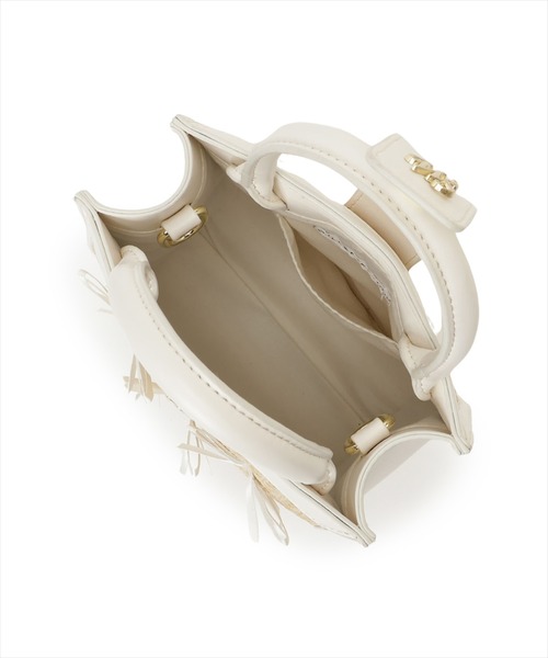 WILLSELECTION（ウィルセレクション）の「リボン2Wayバッグ（ショルダーバッグ・レディース・ブラック/オフホワイト/ピンク・FREE）」の7枚目の写真