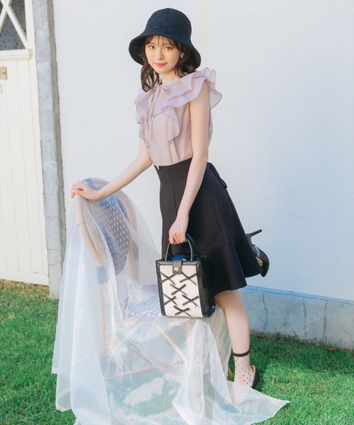 WILLSELECTION（ウィルセレクション）の「リボン2Wayバッグ（ショルダーバッグ・レディース・ブラック/オフホワイト/ピンク・FREE）」の18枚目の写真