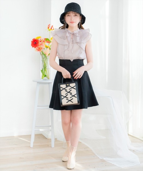 WILLSELECTION（ウィルセレクション）の「リボン2Wayバッグ（ショルダーバッグ・レディース・ブラック/オフホワイト/ピンク・FREE）」の21枚目の写真