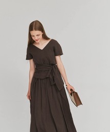 mirem（ミレム）の「Linen wide belt blouse（シャツ/ブラウス）」