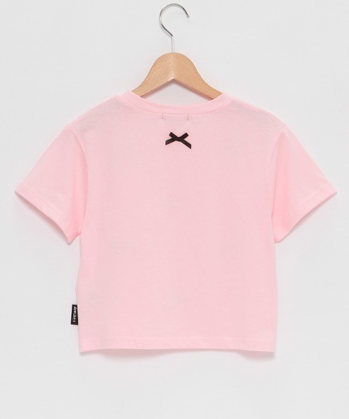 by LOVEiT(バイラビット)の「いっぱいリボンTシャツ(Tシャツ/カットソー・キッズ・ブラック/ピンク/オフホワイト・160cm/120cm/130cm/140cm/150cm)」の5枚目の写真