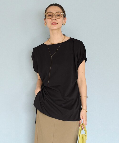 UNFILO（アンフィーロ）の「ドッキングオーバーT（Tシャツ/カットソー・レディース・ホワイト系/ブラック系/スカイブルー系・SMALL/MEDIUM/LARGE）」の2枚目の写真