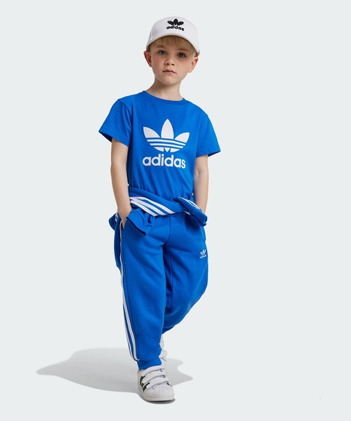 adidas（アディダス）の「アディカラー トレフォイル 半袖Tシャツ キッズ / アディダスオリジナルス adidas Originals（Tシャツ/カットソー・キッズ・ブルー/ブラック/ホワイト/ピンク・130/120/110/100）」の15枚目の写真
