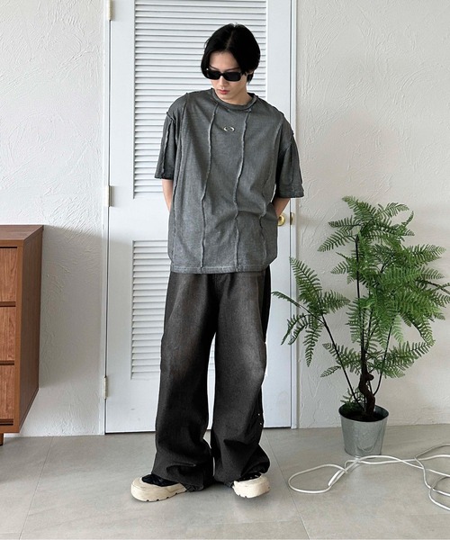 sedacle スタッズダックジャケット Mサイズ セール】スタッズサイドタックデニム(デニムパンツ)|sedacle