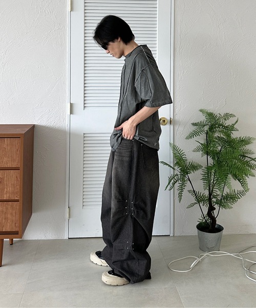 セール】スタッズサイドタックデニム（デニムパンツ）｜sedacle