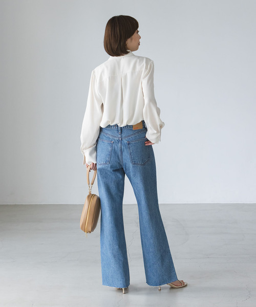 セール】《WEB限定追加》ロイヤルサテンボウタイブラウス 3（シャツ