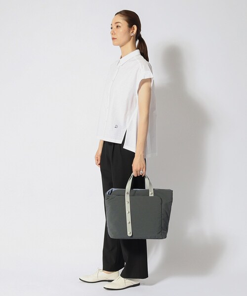 HIROKO HAYASHI(ヒロコハヤシ)の「◆MOSCOVA CELESTE(モスコーバ チェレステ)横型トートバッグ(トートバッグ・レディース・ブルー系9/チャコール・00)」の12枚目の写真