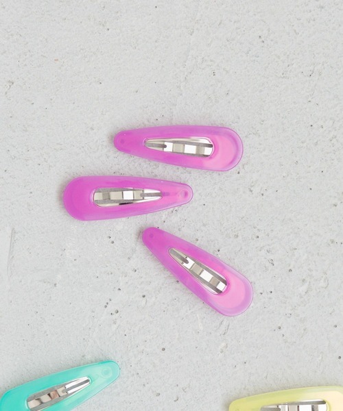 LOWRYS FARM(ローリーズファーム)の「カラフル3Pミニヘアピン 136194(ヘアピン・キッズ・グリーン/ピンク/イエロー/パープル/ブルー・FREE)」の4枚目の写真