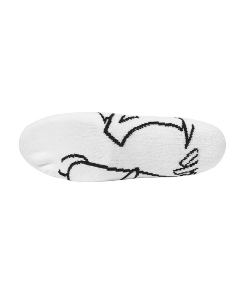 HUF(ハフ)の「OUTLINES CREW SOCKS(ソックス/靴下・メンズ・ホワイト/オリーブ・O/S)」の4枚目の写真