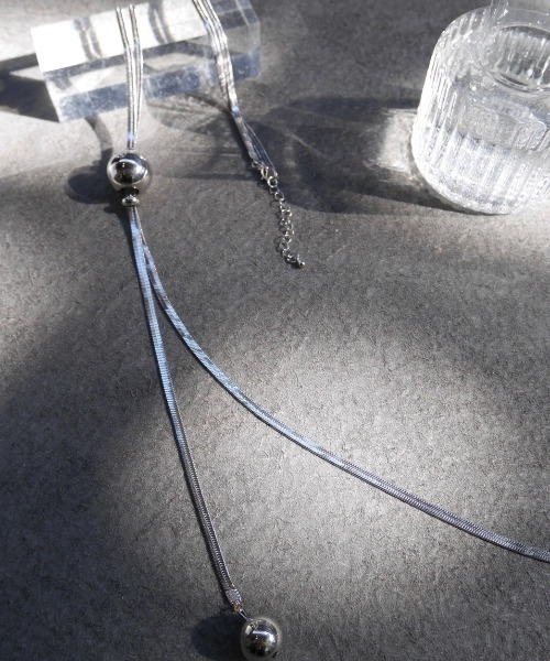 amplis（アンプリス）の「【amplis/アンプリス】three necklace / ゼアネックレス（ネックレス・レディース・シルバー・FREE）」の8枚目の写真