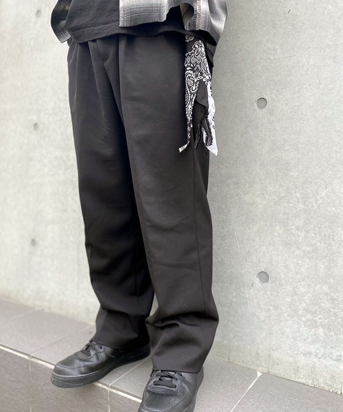 タッセル付き バンダナ柄 ロング キーリング（キーケース/キー