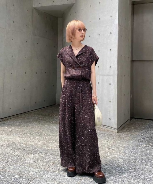 パンツ AmeriVINTAGE LADY LIKE TWEED SET UP LADY LIKE TWEED SET UP