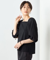 NOLLEY’S Sophi | パフスリーブスクエアネックプルオーバーカットソー(Tシャツ/カットソー)