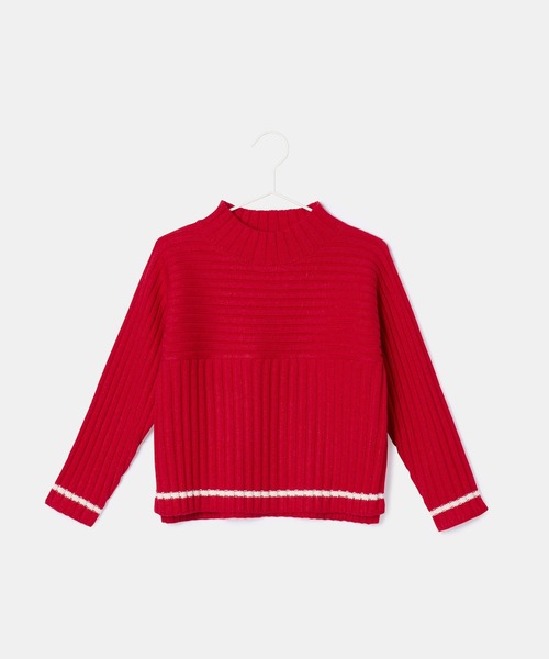 ROPE' PICNIC(ロペピクニック)の「【KIDS】リブ切り替えニットプルオーバー/WEB限定サイズ:110cm・リンクコーデ(ニット/セーター・キッズ・ブラック/ブルー系その他/レッド系その他/キナリ・110/120/130/140/150)」の17枚目の写真