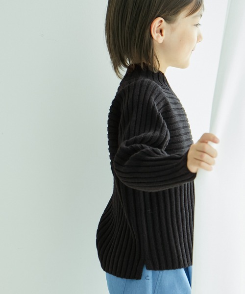 ROPE' PICNIC(ロペピクニック)の「【KIDS】リブ切り替えニットプルオーバー/WEB限定サイズ:110cm・リンクコーデ(ニット/セーター・キッズ・ブラック/ブルー系その他/レッド系その他/キナリ・110/120/130/140/150)」の22枚目の写真
