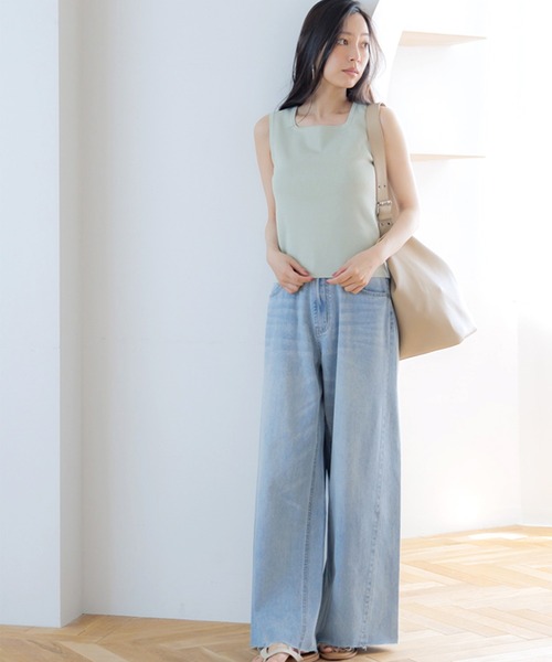 coca(coca)(コカ)の「うさみみシルエットサマーニットタンクトップ(タンクトップ・レディース・ブラック/ホワイト/その他1/ライトグリーン・S/M/L)」の20枚目の写真