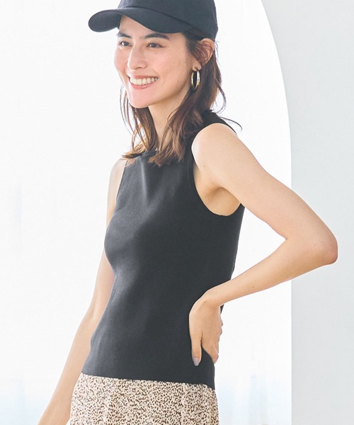 coca(coca)(コカ)の「うさみみシルエットサマーニットタンクトップ(タンクトップ・レディース・ブラック/ホワイト/その他1/ライトグリーン・S/M/L)」の17枚目の写真