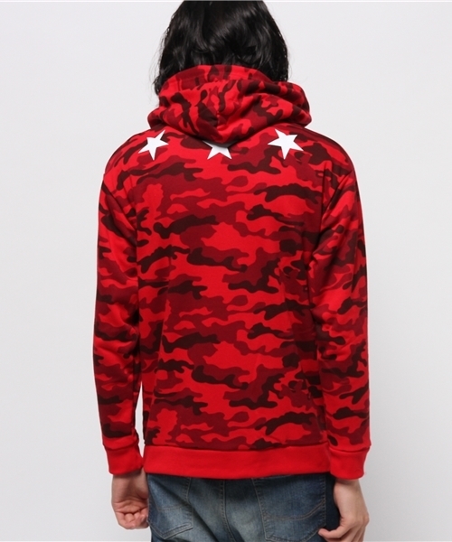 WEGO（ウィゴー）の「WEGO/カラーカモプルパーカー（パーカー・メンズ・マルチ/カーキ/レッド/ブルー・LARGE/MEDIUM）」の6枚目の写真