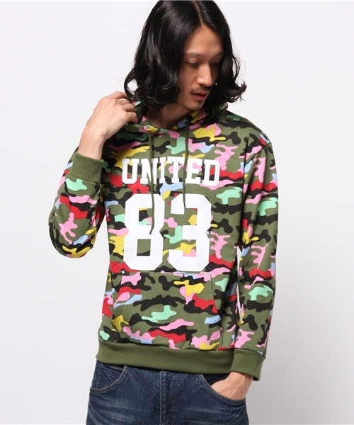 WEGO（ウィゴー）の「WEGO/カラーカモプルパーカー（パーカー・メンズ・マルチ/カーキ/レッド/ブルー・LARGE/MEDIUM）」の19枚目の写真