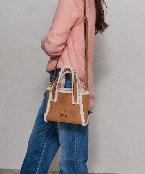 Ungrid（アングリッド）の「【Ungrid/アングリッド】ムートンタッチ　ミニトートショルダーバッグ（トートバッグ・レディース・グレー/キャメル/ベージュ/ブラック/グレイッシュベージュ・FREE）」の11枚目の写真