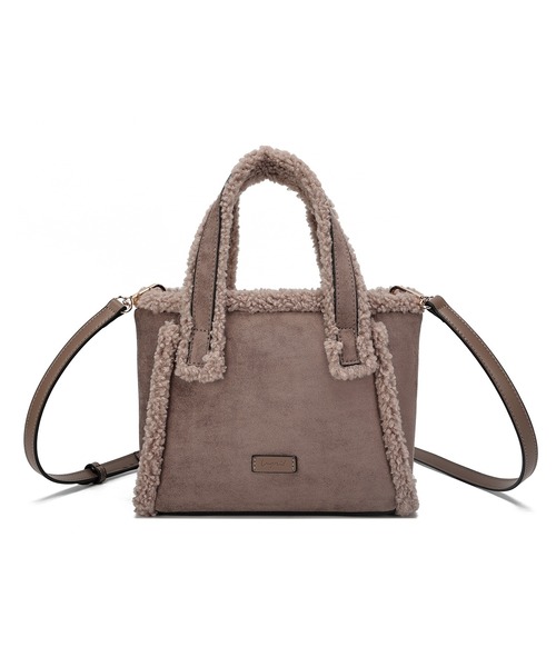 Ungrid（アングリッド）の「【Ungrid/アングリッド】ムートンタッチ　ミニトートショルダーバッグ（トートバッグ・レディース・グレー/キャメル/ベージュ/ブラック/グレイッシュベージュ・FREE）」の19枚目の写真