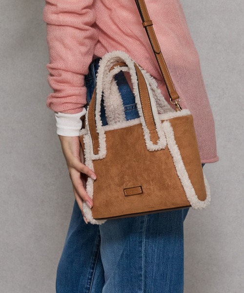 Ungrid（アングリッド）の「【Ungrid/アングリッド】ムートンタッチ　ミニトートショルダーバッグ（トートバッグ・レディース・グレー/キャメル/ベージュ/ブラック/グレイッシュベージュ・FREE）」の17枚目の写真