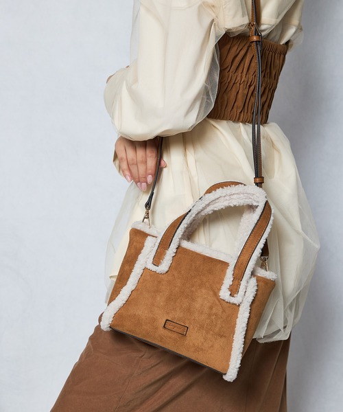 Ungrid（アングリッド）の「【Ungrid/アングリッド】ムートンタッチ　ミニトートショルダーバッグ（トートバッグ・レディース・グレー/キャメル/ベージュ/ブラック/グレイッシュベージュ・FREE）」の15枚目の写真